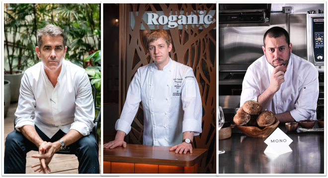 Hong Kong’s Taste Shapers include, from left, Shane Osborn, Ashley Salmon and Ricardo Chaneton